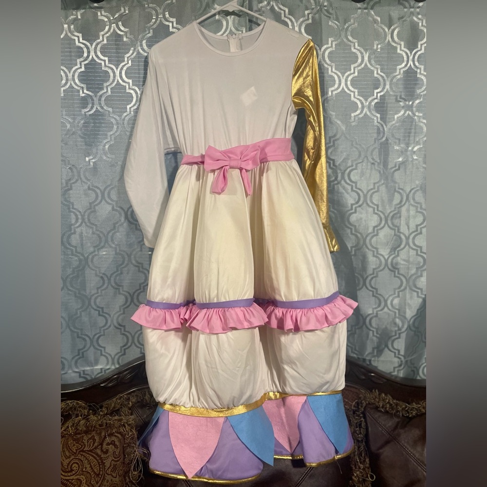 Disney Beauty & the Beast Ms. Pots Teapot Halloween Costume, Women’s L Unique